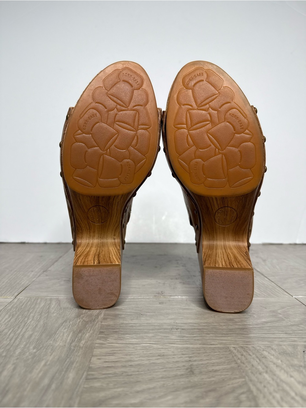 Kork Ease Danika Brown Leather Slip On Heel 10M - Picture 7 of 8